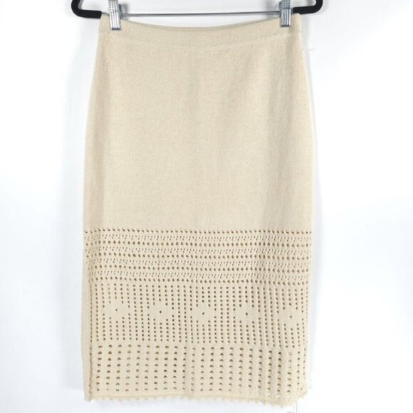 NWT REFORMATION Carter Novelty Knit Organically Grown Cotton Midi Skirt SMALL‎ - Picture 4 of 14